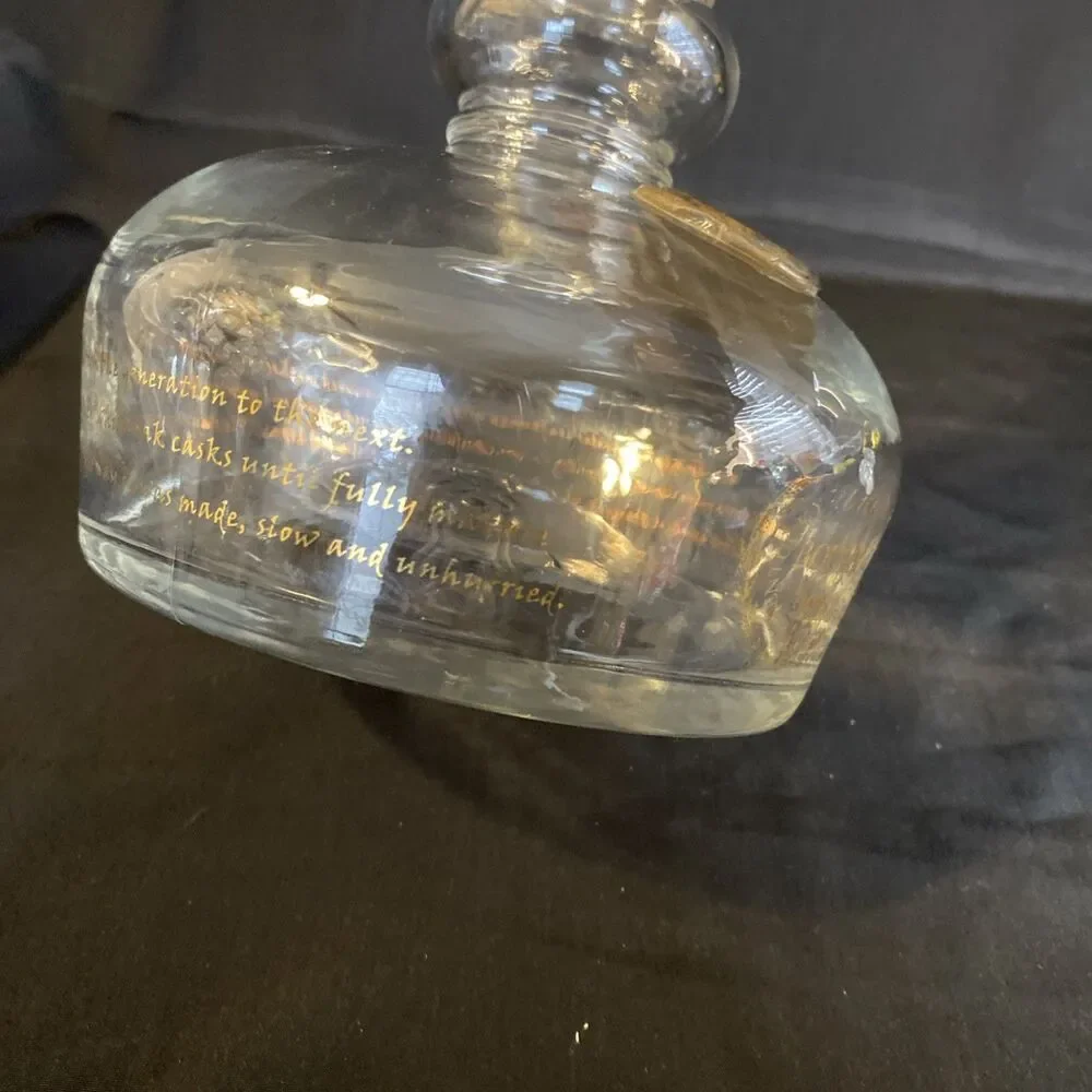 Willett Bourbon Glass Decanter w Stopper 13” Tall Vintage Liquor Bottle